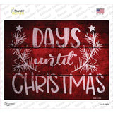 Days Until Christmas Novelty Rectangle Sticker Decal Small