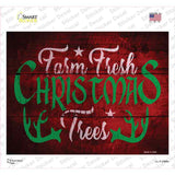 Farm Fresh Trees Novelty Rectangle Sticker Decal Small