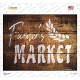 Farmers Market Novelty Rectangle Sticker Decal Small