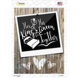 King Queen Together Novelty Rectangular Sticker Decal