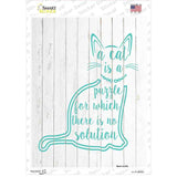 Cat Is A Puzzle Novelty Rectangular Sticker Decal