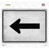 Left Arrow Novelty Rectangle Sticker Decal