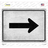 Right Arrow Novelty Rectangle Sticker Decal