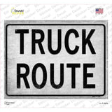 Truck Route Novelty Rectangle Sticker Decal