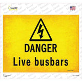 Danger Live Busbars Novelty Rectangle Sticker Decal
