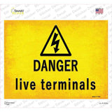 Danger Live Terminals Novelty Rectangle Sticker Decal