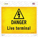 Danger Live Terminal Novelty Rectangle Sticker Decal