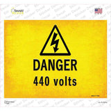 Danger 440 Volts Novelty Rectangle Sticker Decal