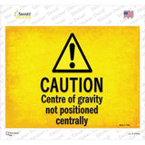 Caution Novelty Rectangle Sticker Decal
