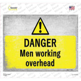 Danger Men Working Overhead Novelty Rectangle Sticker Decal