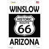 Winslow Arizona Historic Route 66 Novelty Rectangle Sticker Decal