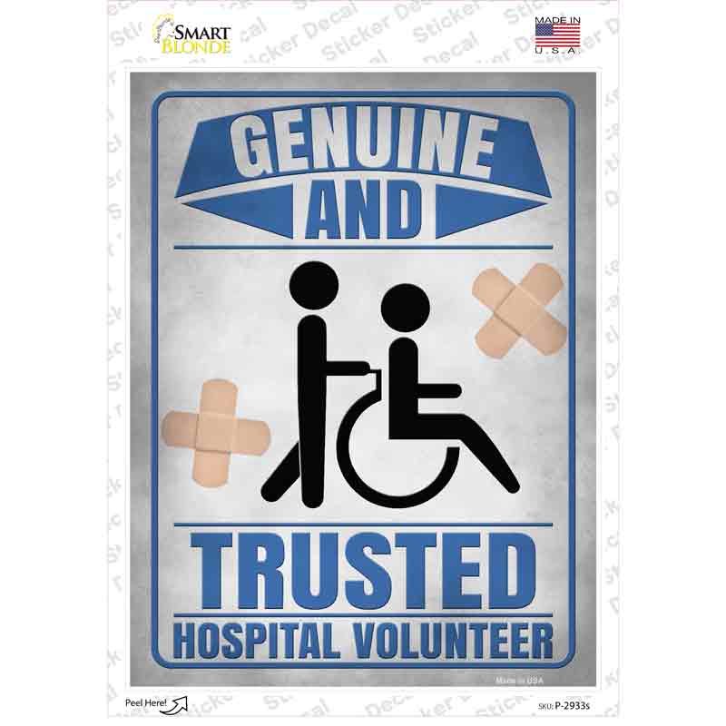 Genuine And Trusted Novelty Rectangle Sticker Decal
