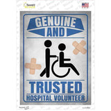 Genuine And Trusted Novelty Rectangle Sticker Decal