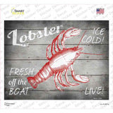 Lobster Fresh off the Boat Novelty Rectangle Sticker Decal Small