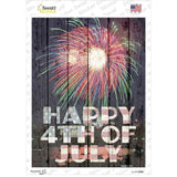 Happy Fourth of July Novelty Rectangle Sticker Decal Small