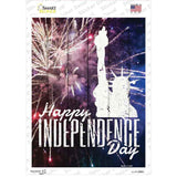 Happy Independence Day Novelty Rectangle Sticker Decal Small