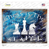 Chess Is The Art Of Analysis Novelty Rectangle Sticker Decal