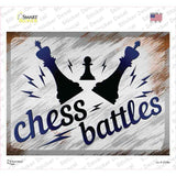 Chess Battles Novelty Rectangle Sticker Decal
