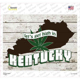 Get High In Kentucky Novelty Rectangle Sticker Decal Small