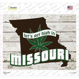 Get High In Missouri Novelty Rectangle Sticker Decal Small