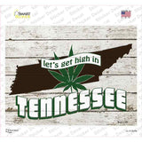 Get High In Tennessee Novelty Rectangle Sticker Decal Small