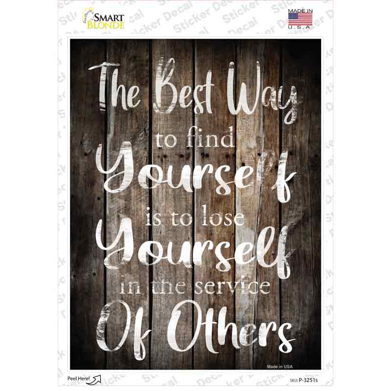Lose Yourself To Find Yourself Novelty Rectangle Sticker Decal