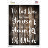 Lose Yourself To Find Yourself Novelty Rectangle Sticker Decal
