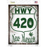 HWY 420 New Mexico Novelty Rectangle Sticker Decal Small