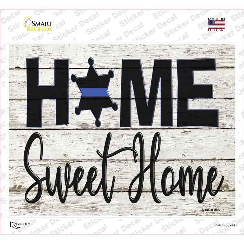 Home Sweet Home Novelty Rectangle Sticker Decal Small