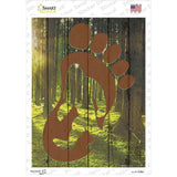 Bigfoot Foot Print Novelty Rectangle Sticker Decal Small