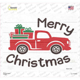 Merry Christmas Hauling Presents Novelty Rectangle Sticker Decal Small