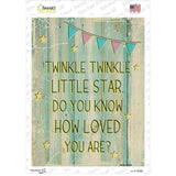 Twinkle Little Star Novelty Rectangular Sticker Decal