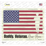 Veteran Our Hero Novelty Rectangular Sticker Decal Small