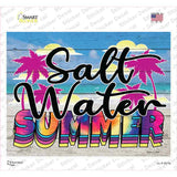 Salt Water Summer Tie Dye Novelty Rectangle Sticker Decal Small