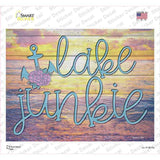 Lake Junkie Anchor Novelty Rectangle Sticker Decal