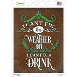 Cant Fix The Weather Novelty Rectangle Sticker Decal