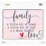 A little Bit of Crazy Novelty Rectangle Sticker Decal