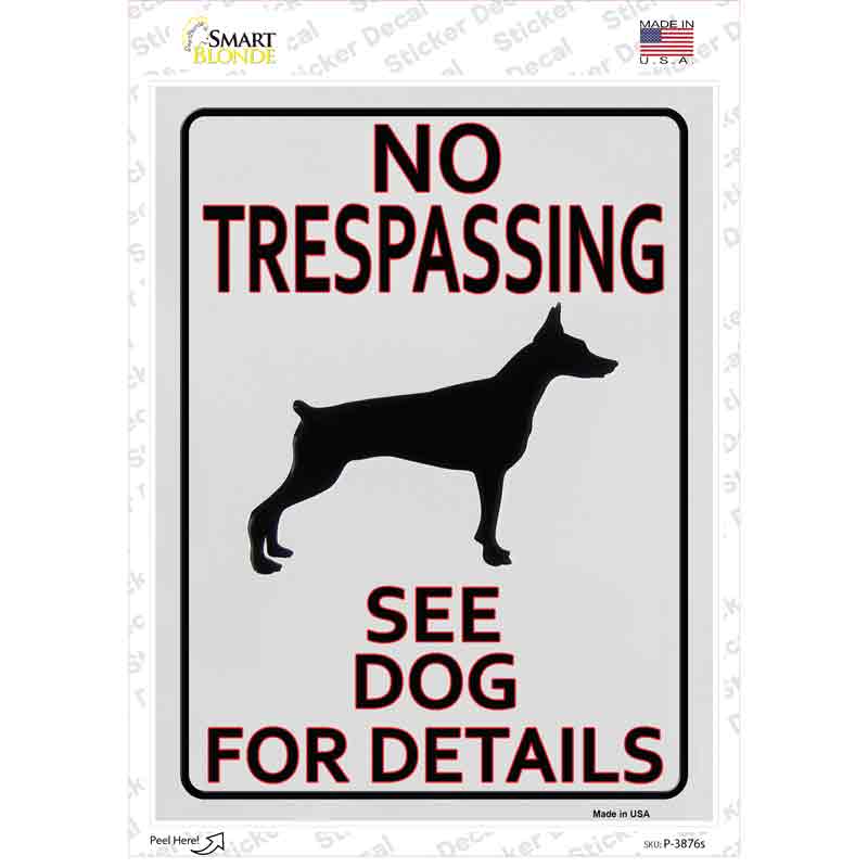 See Dog For Detail Novelty Rectangle Sticker Decal Small