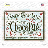 Candy Cane Lane Hot Chocolate Bar Novelty Rectangle Sticker Decal Small