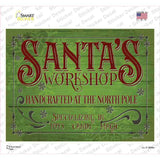 Santas Workshop Novelty Rectangle Sticker Decal Small