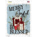 Merry Joyful Blessed Novelty Rectangle Sticker Decal Small