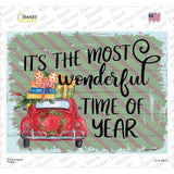 Most Wonderful Time Of The Year Novelty Rectangle Sticker Decal Small