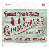 Gingerbread Baking Co Novelty Rectangle Sticker Decal Small