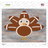 Football Turkey Novelty Rectangle Sticker Decal Small