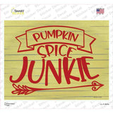 Pumpkin Spice Junkie Novelty Rectangle Sticker Decal Small