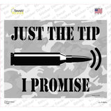 Just The Tip I Promise Novelty Rectangle Sticker Decal Small