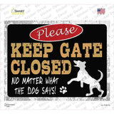 No Matter What The Dog Says Novelty Rectangle Sticker Decal