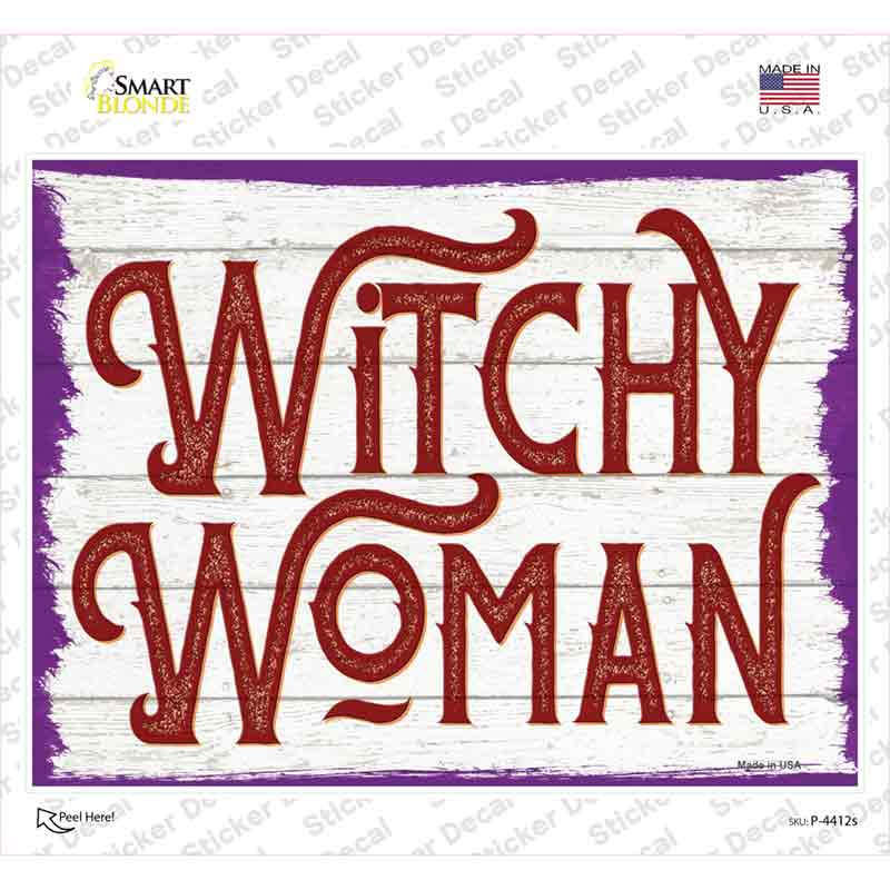 Witchy Woman Novelty Rectangle Sticker Decal Small