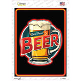 Best Fresh Beer Novelty Rectangle Sticker Decal P-4457s