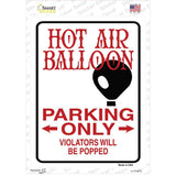 Hot Air Balloon Novelty Rectangle Sticker Decal